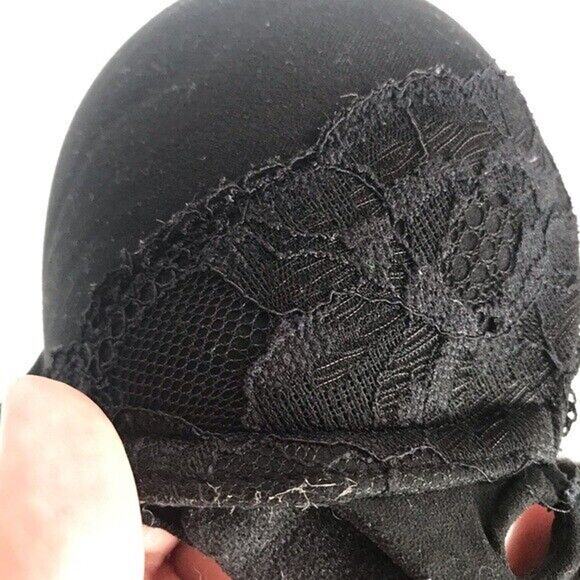 Victoria's Secret 34C Black Perfect Shape Bra Underwire Support Extra Padding - Picture 4 of 6